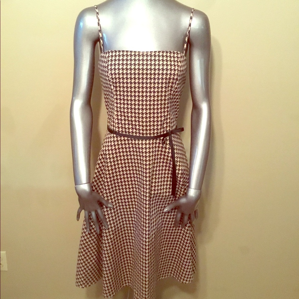 Vintage Rampage black/cream geometric dress